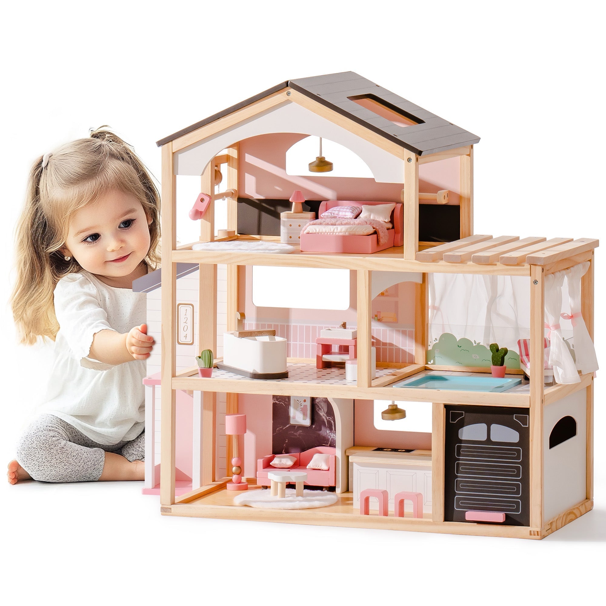 Elevator Wooden Dollhouse