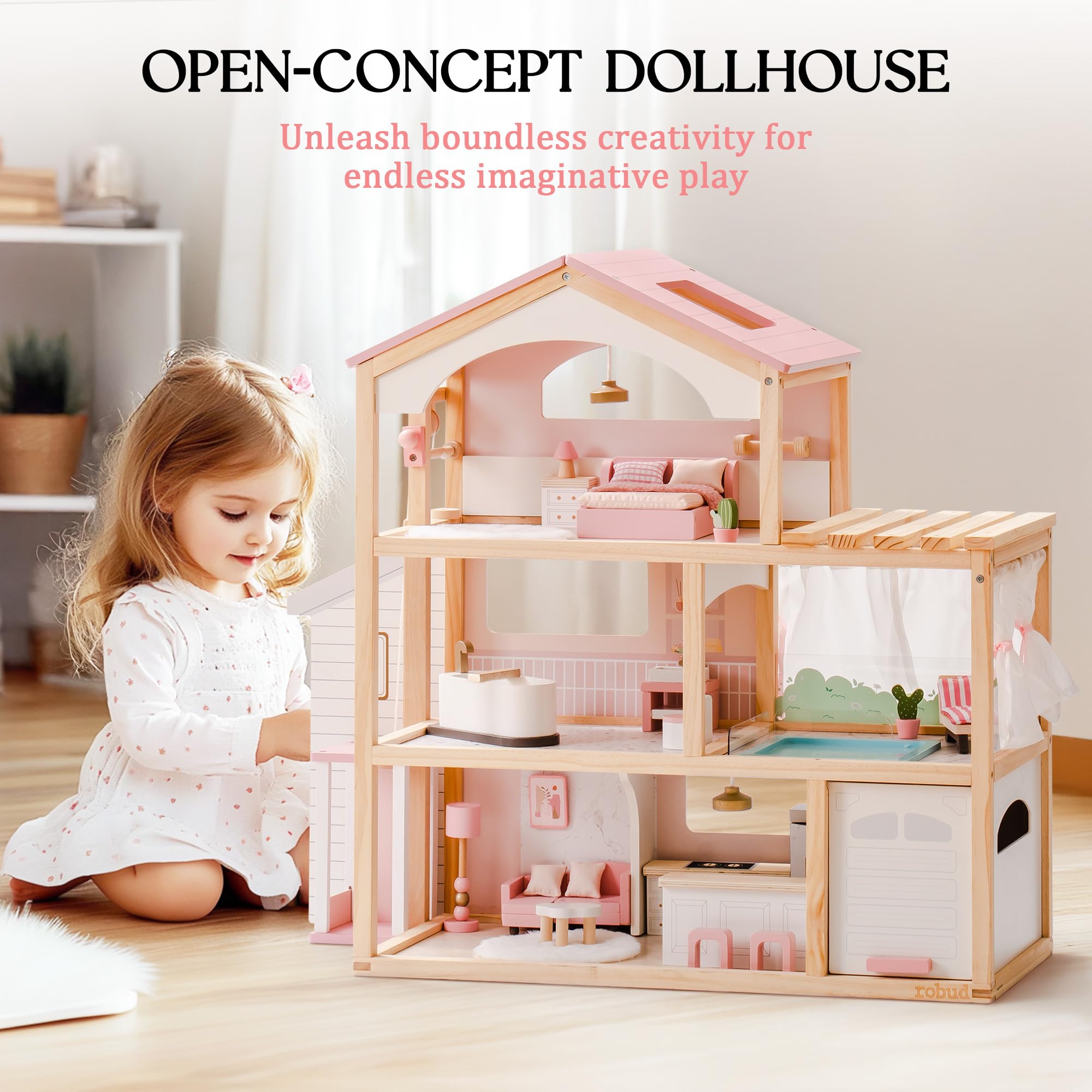 Elevator Wooden Dollhouse