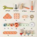 Green Wooden Tool Set