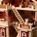 3-Tier Wooden Dollhouse