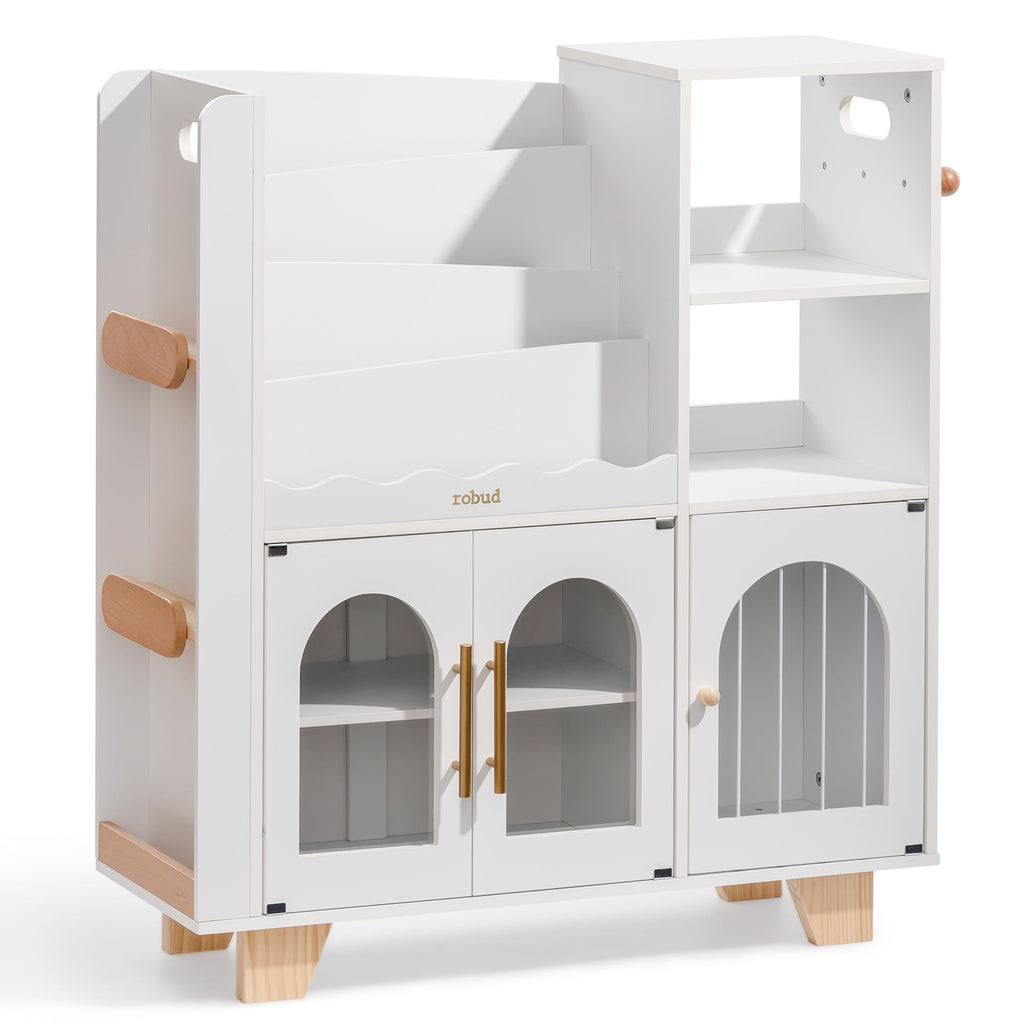 Wooden Toy Bookshelf