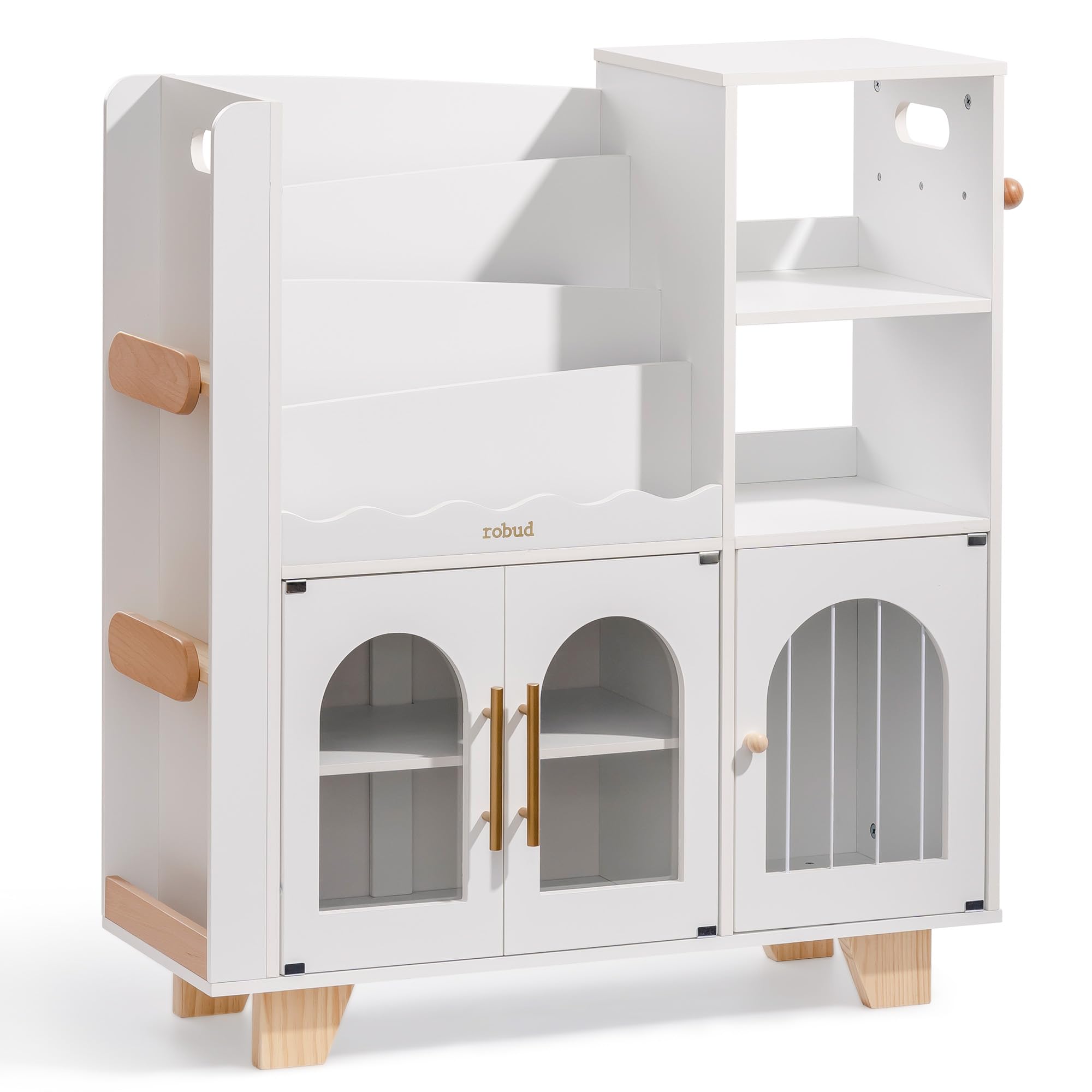 Wooden Toy Bookshelf