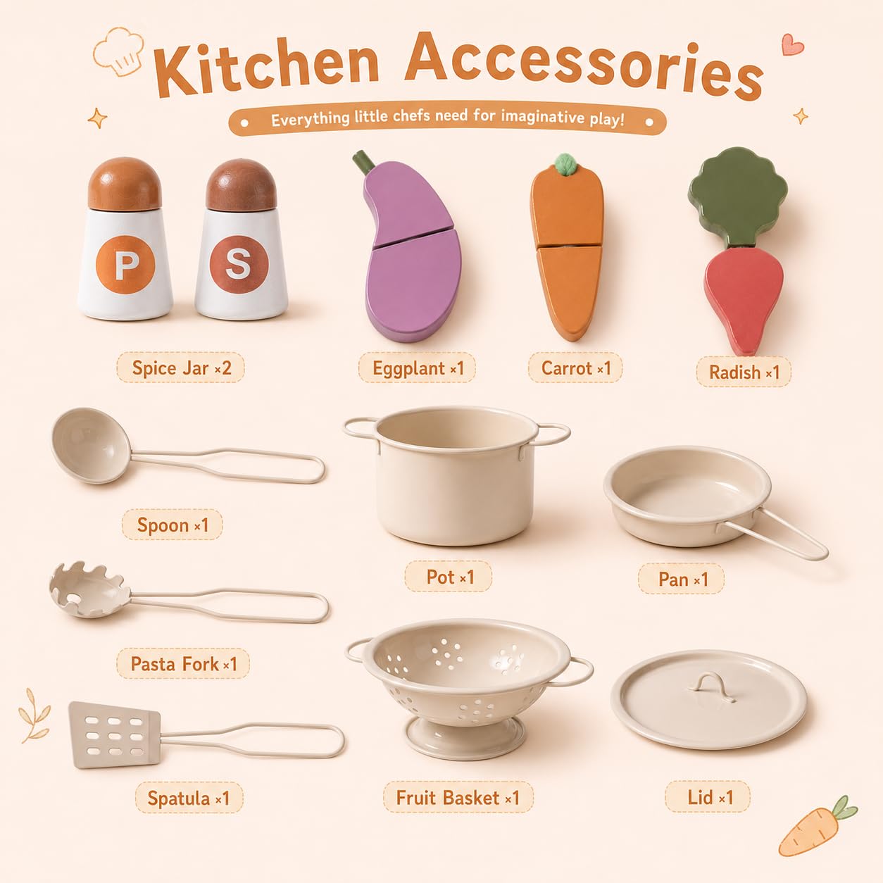 Wooden Play Kitchen