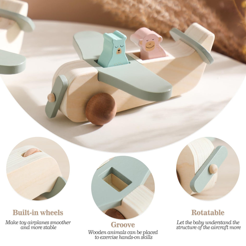 Wooden Airplane Set