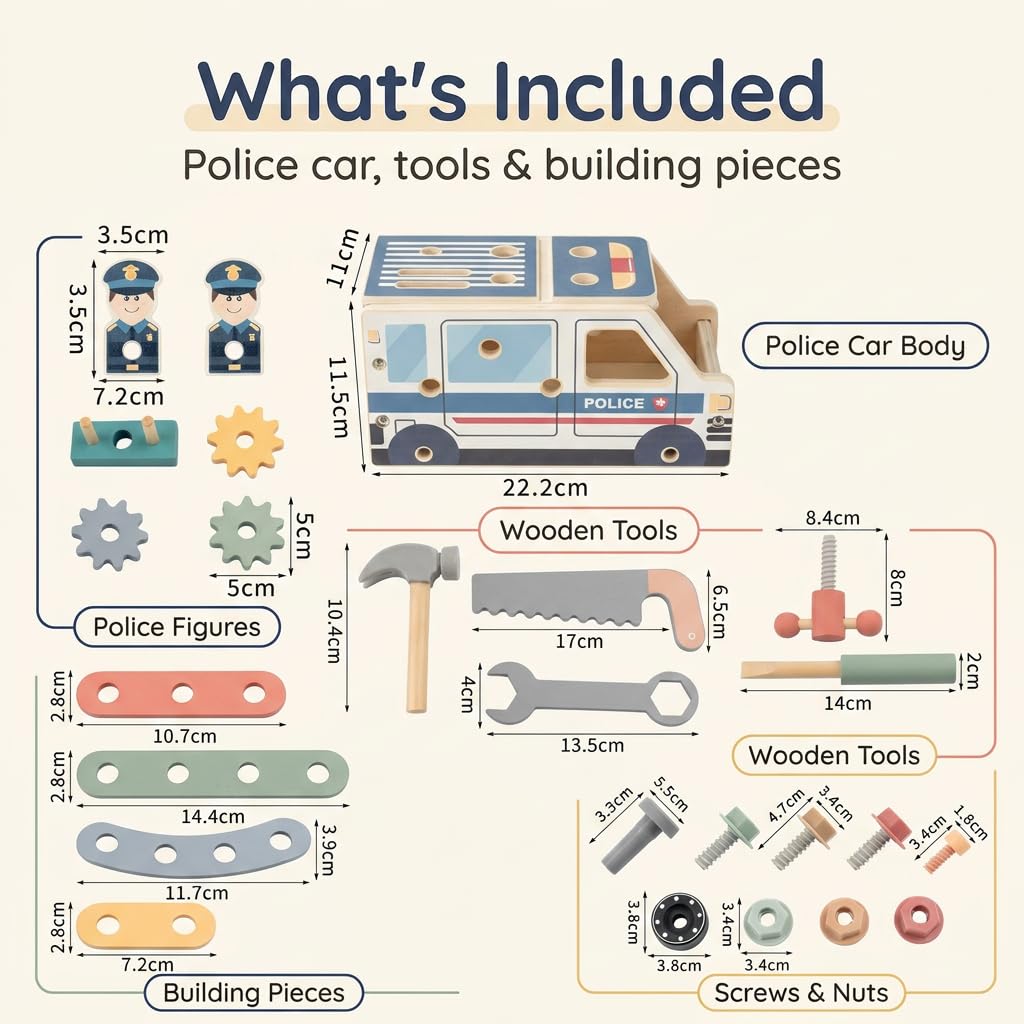 Wooden Kids Tool Set