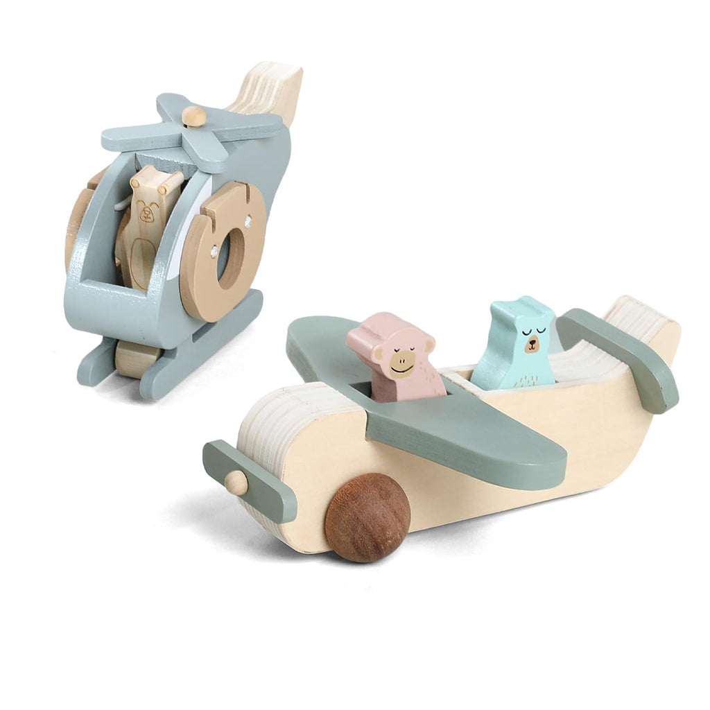 Wooden Airplane Set