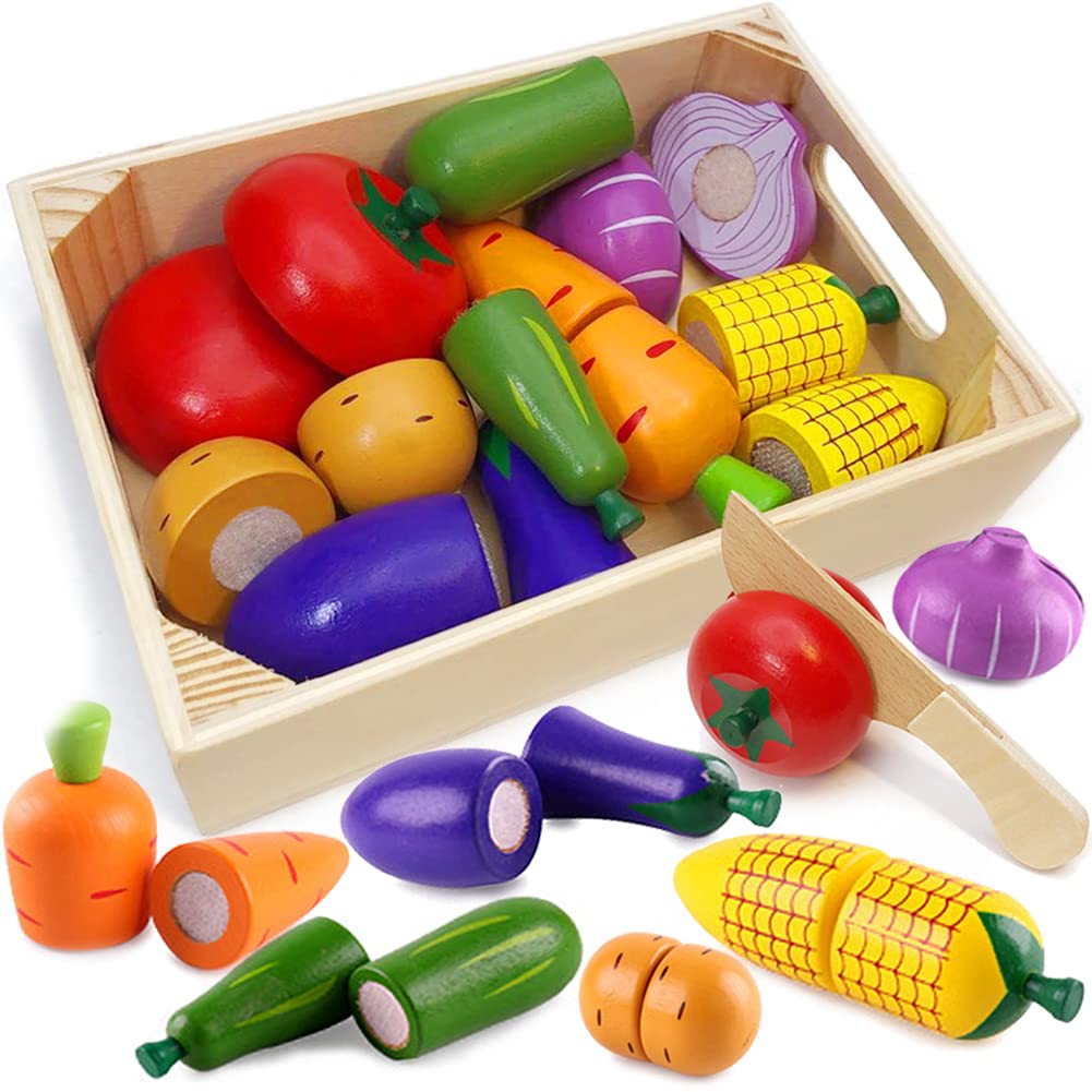 Wooden Cutting Food Set