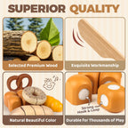 Wooden Cutting Food Set