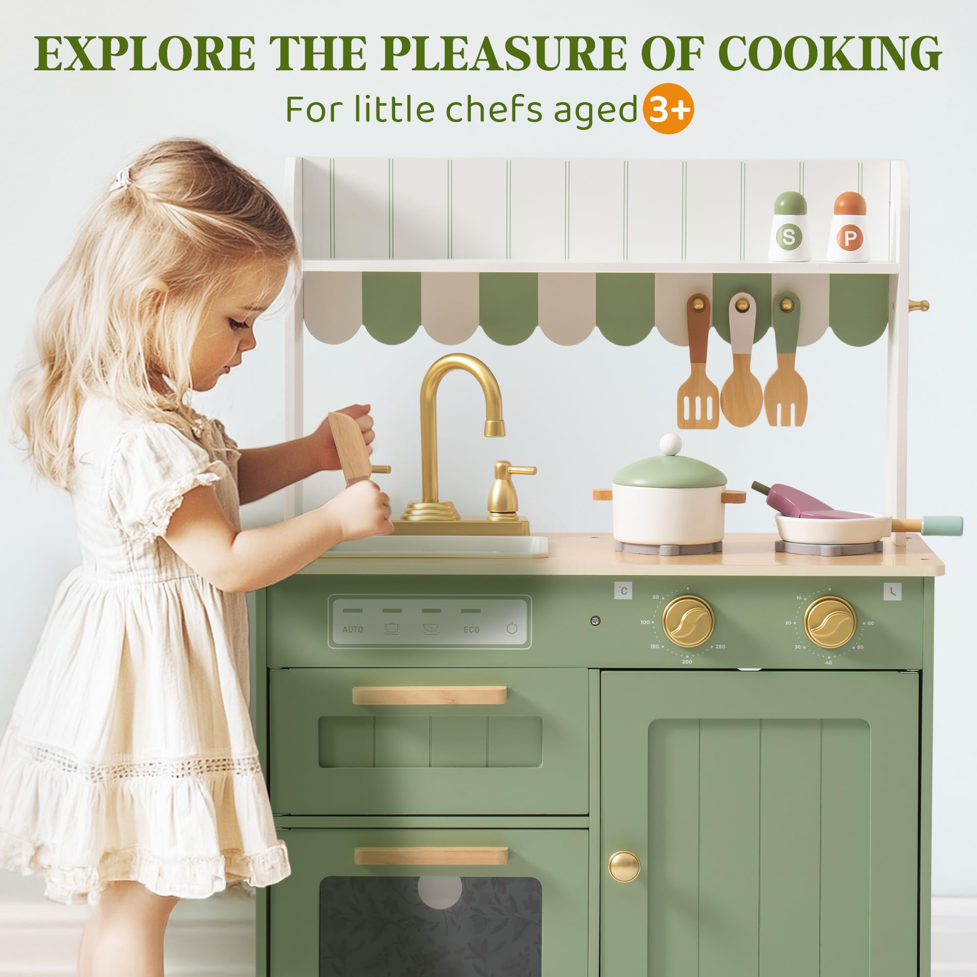 Wooden Play Kitchen