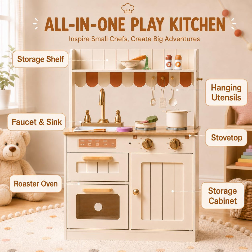Wooden Play Kitchen