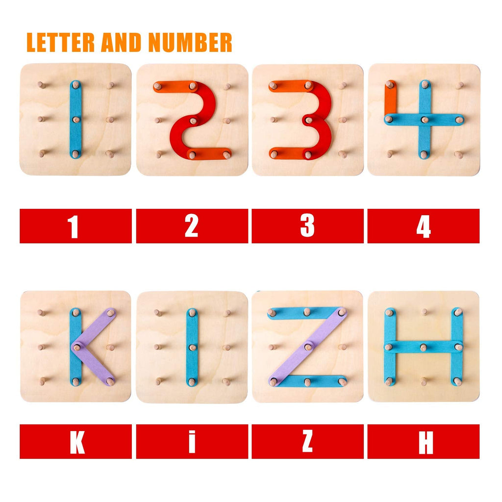Letter Number Pegboard