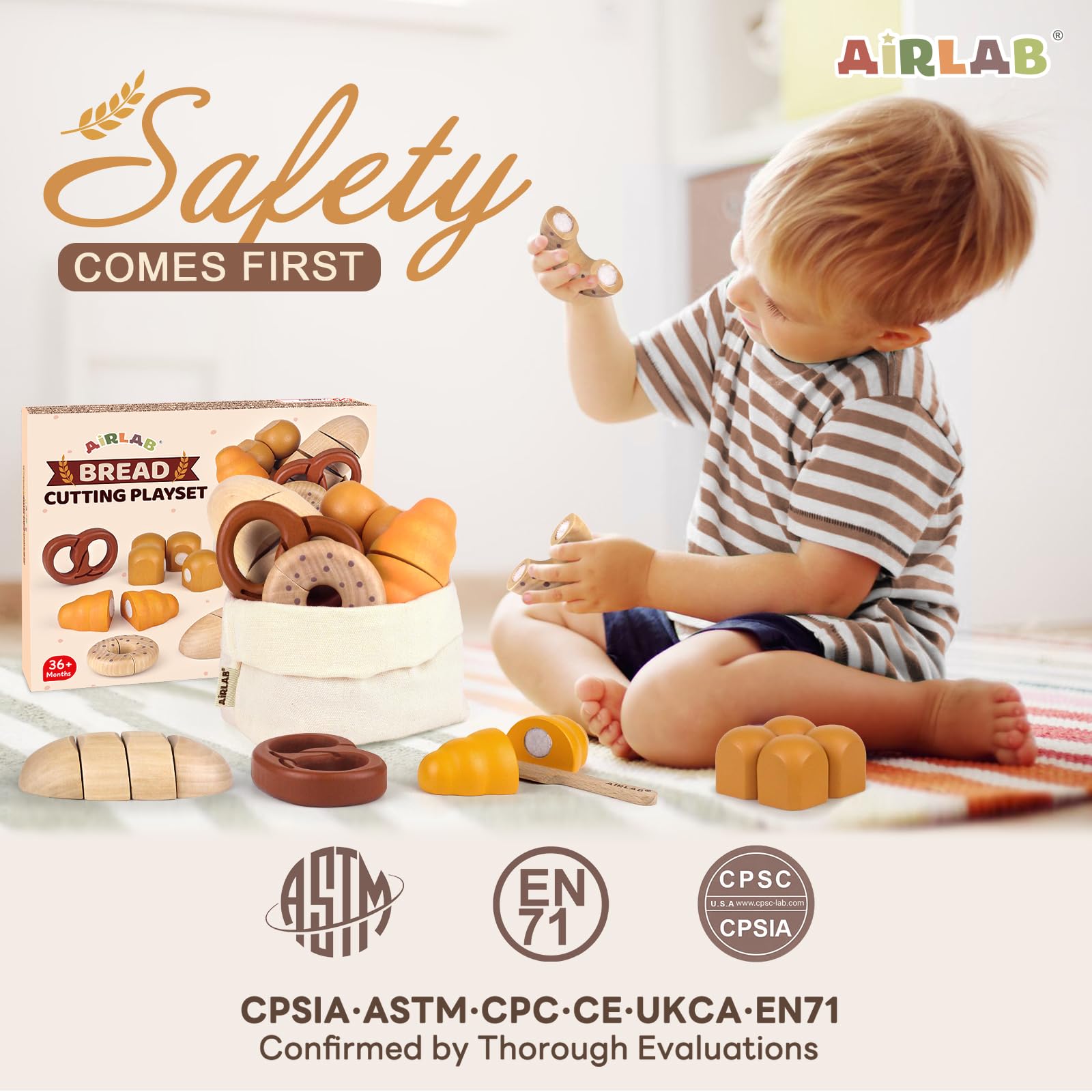 Wooden Cutting Food Set