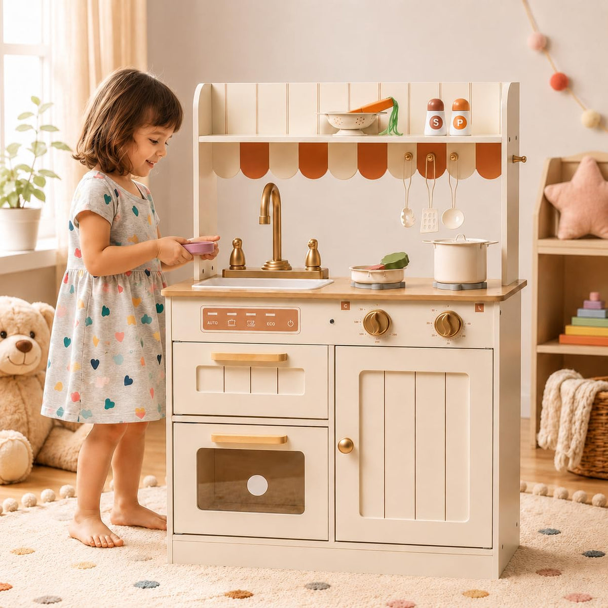Wooden Play Kitchen