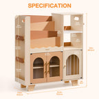 Wooden Toy Bookshelf