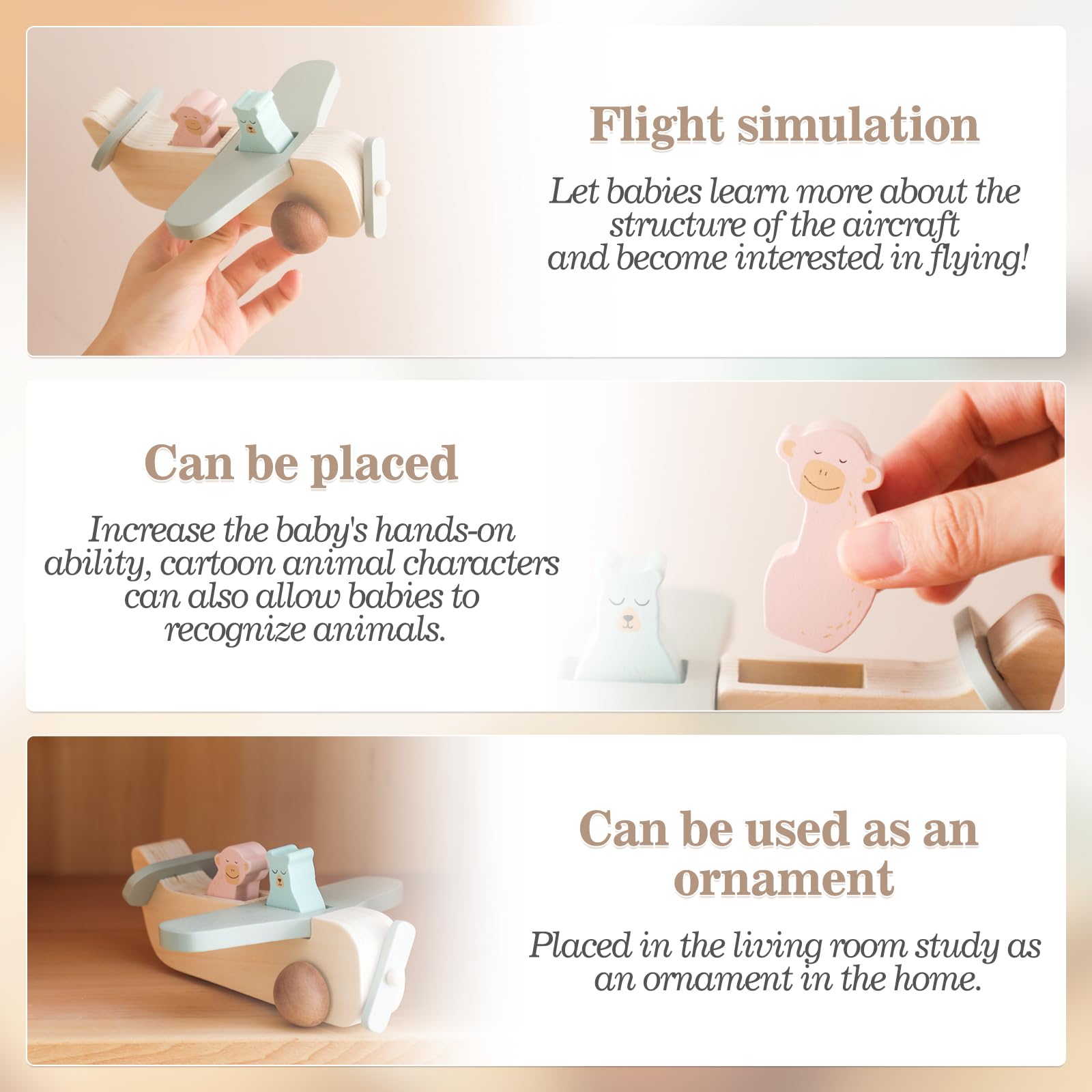 Wooden Airplane Set