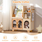 Wooden Toy Bookshelf