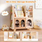 Wooden Toy Bookshelf