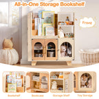 Wooden Toy Bookshelf