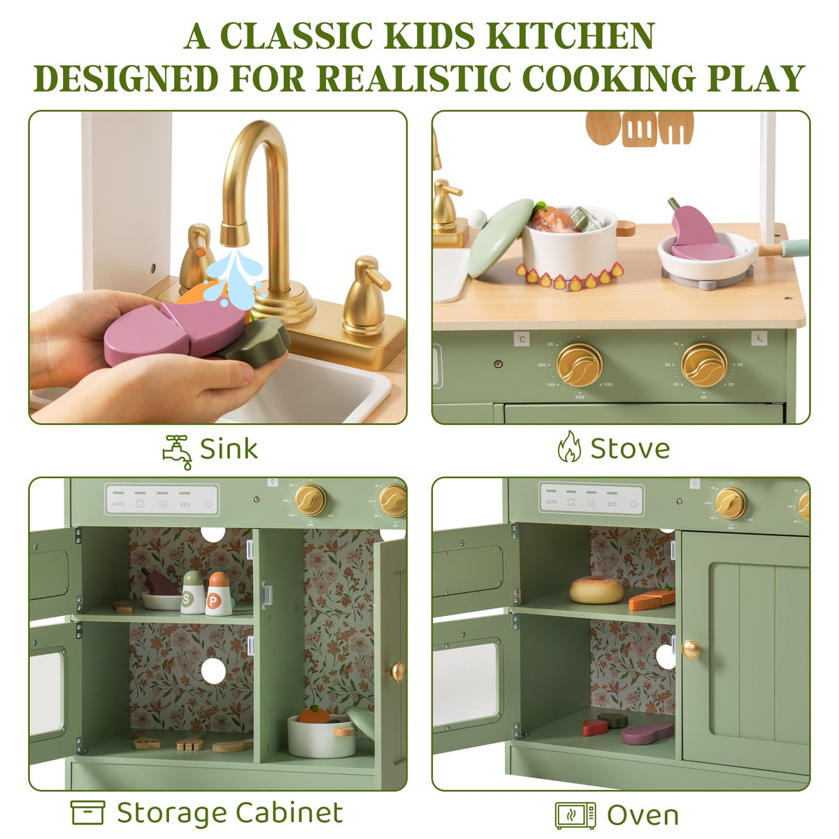 Wooden Play Kitchen