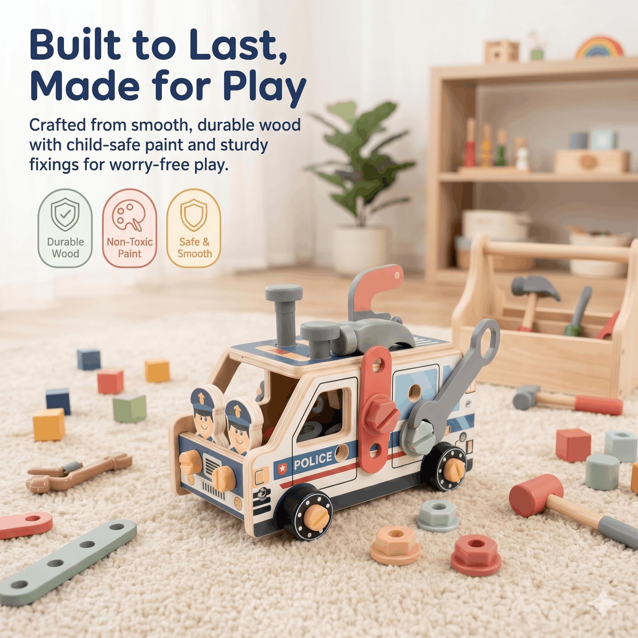 Wooden Kids Tool Set