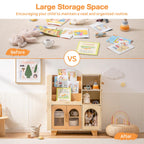 Wooden Toy Bookshelf