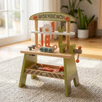 Green Wooden Tool Set