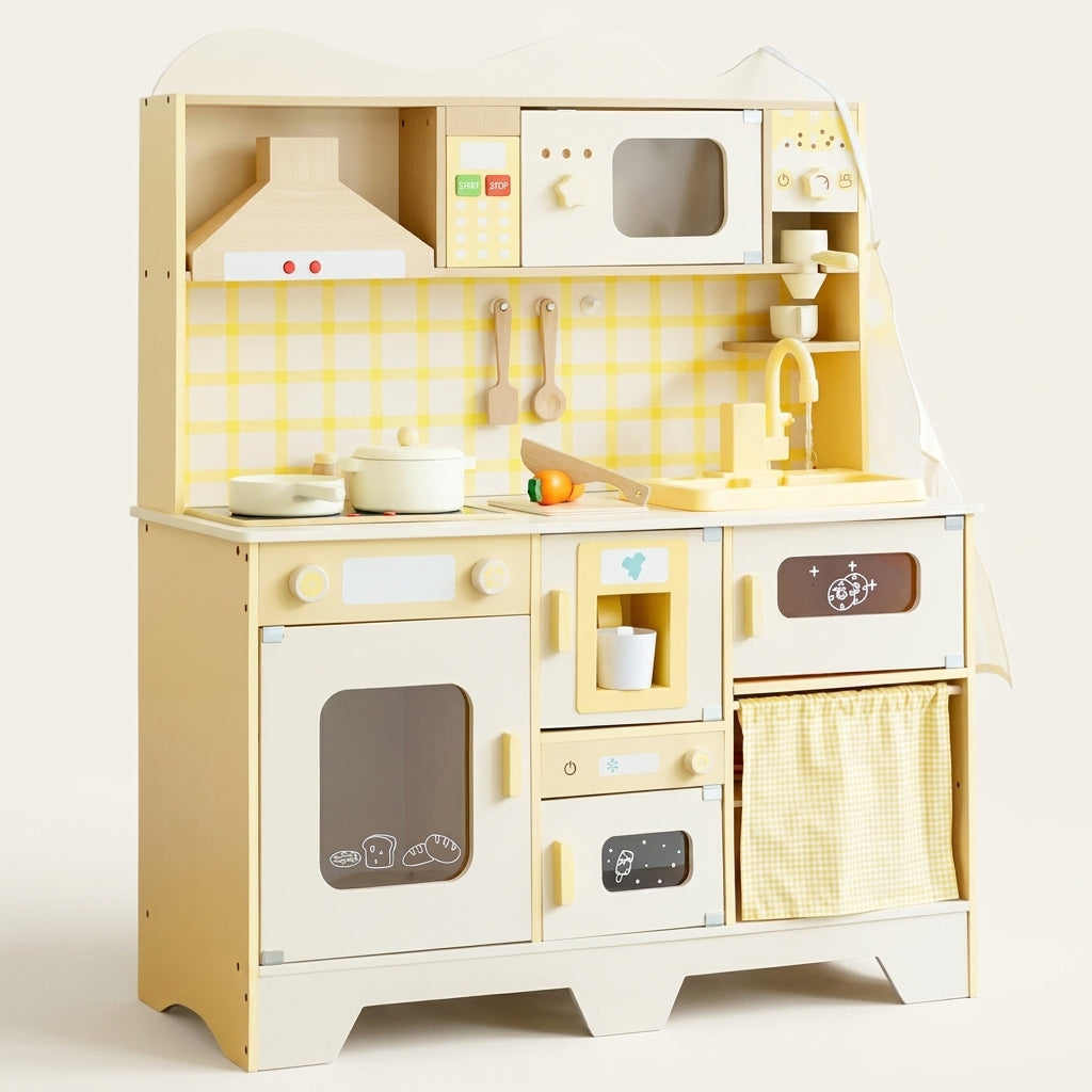 Cream Wooden Play Kitchen