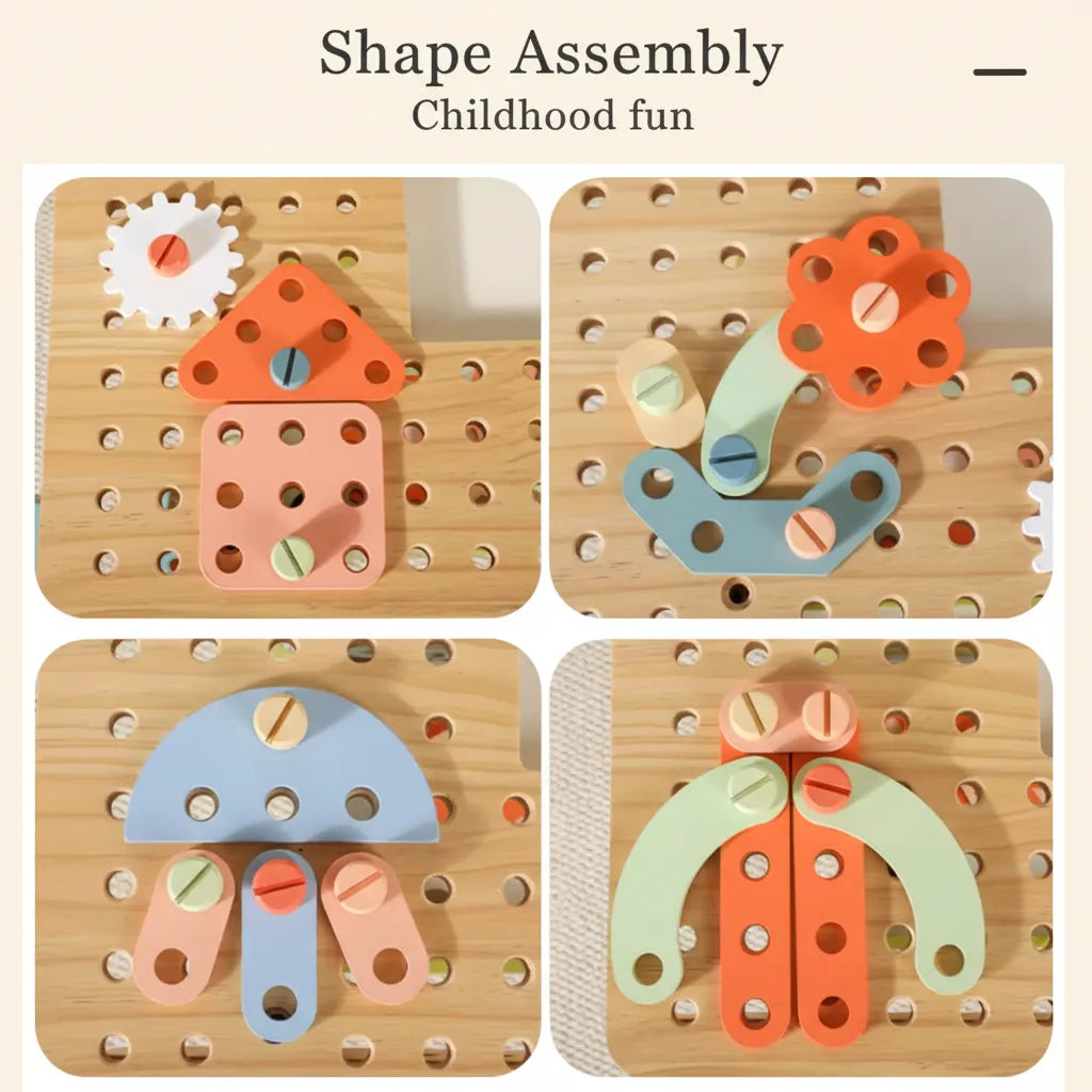 Green Wooden Tool Set