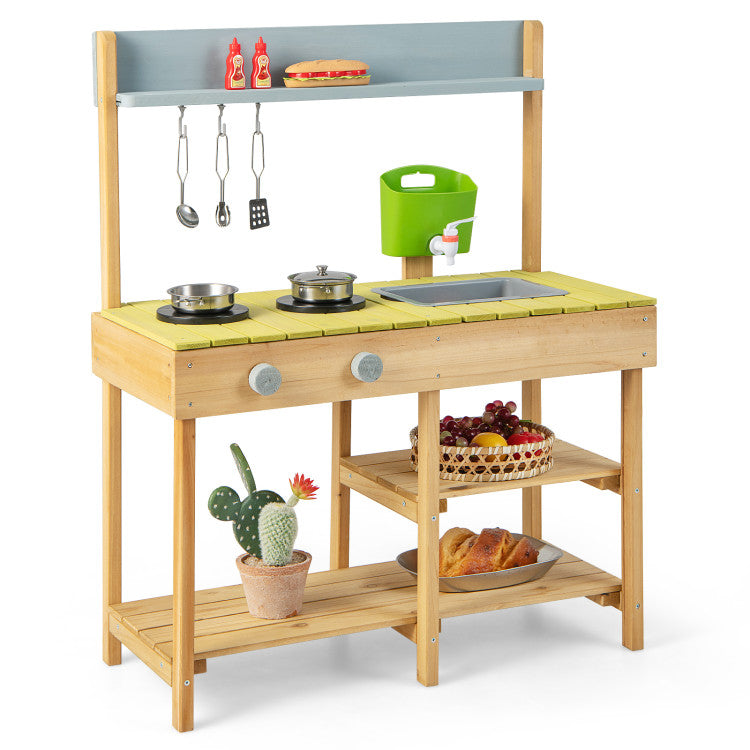 Outdoor Wooden Kitchen
