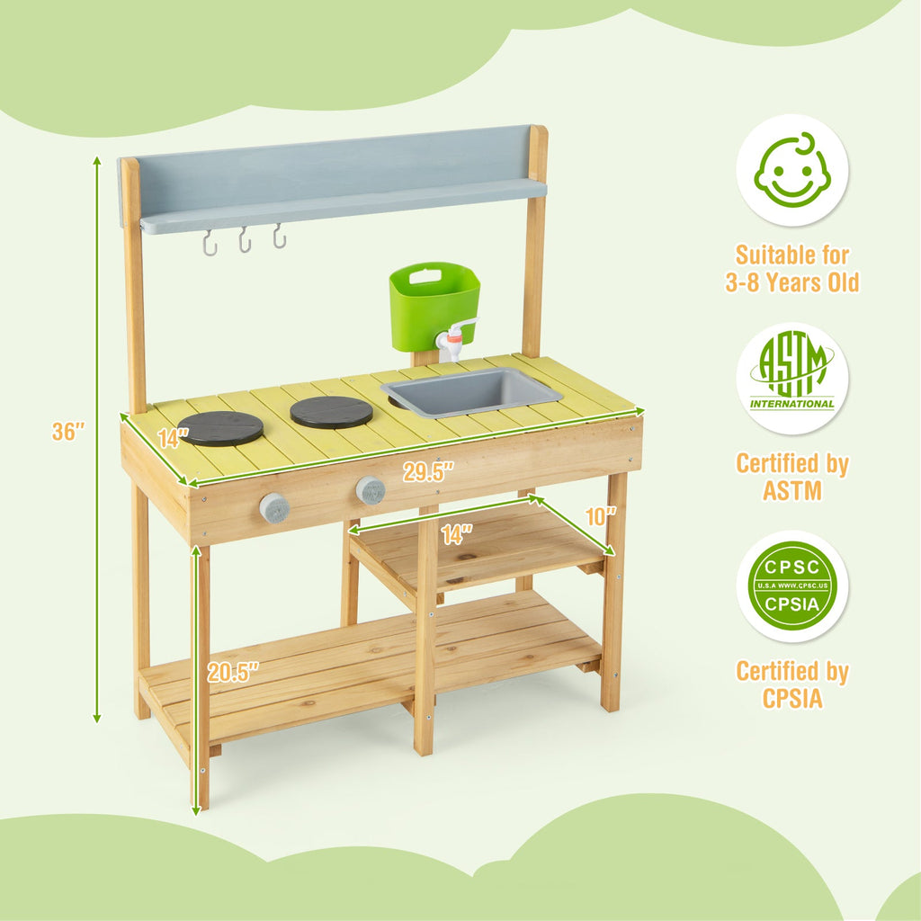 Outdoor Wooden Kitchen
