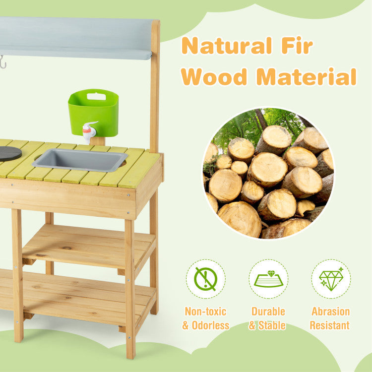 Outdoor Wooden Kitchen