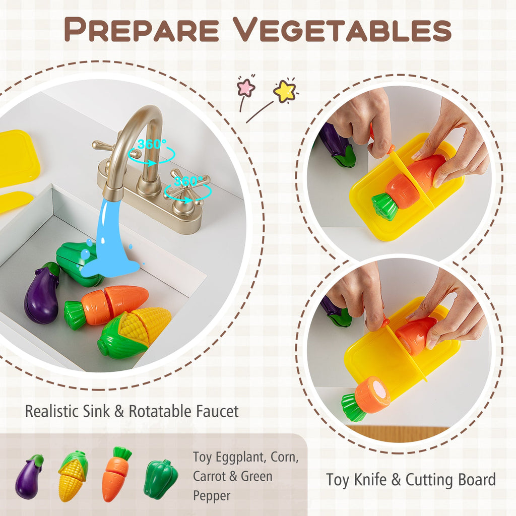 Wooden Play Kitchen