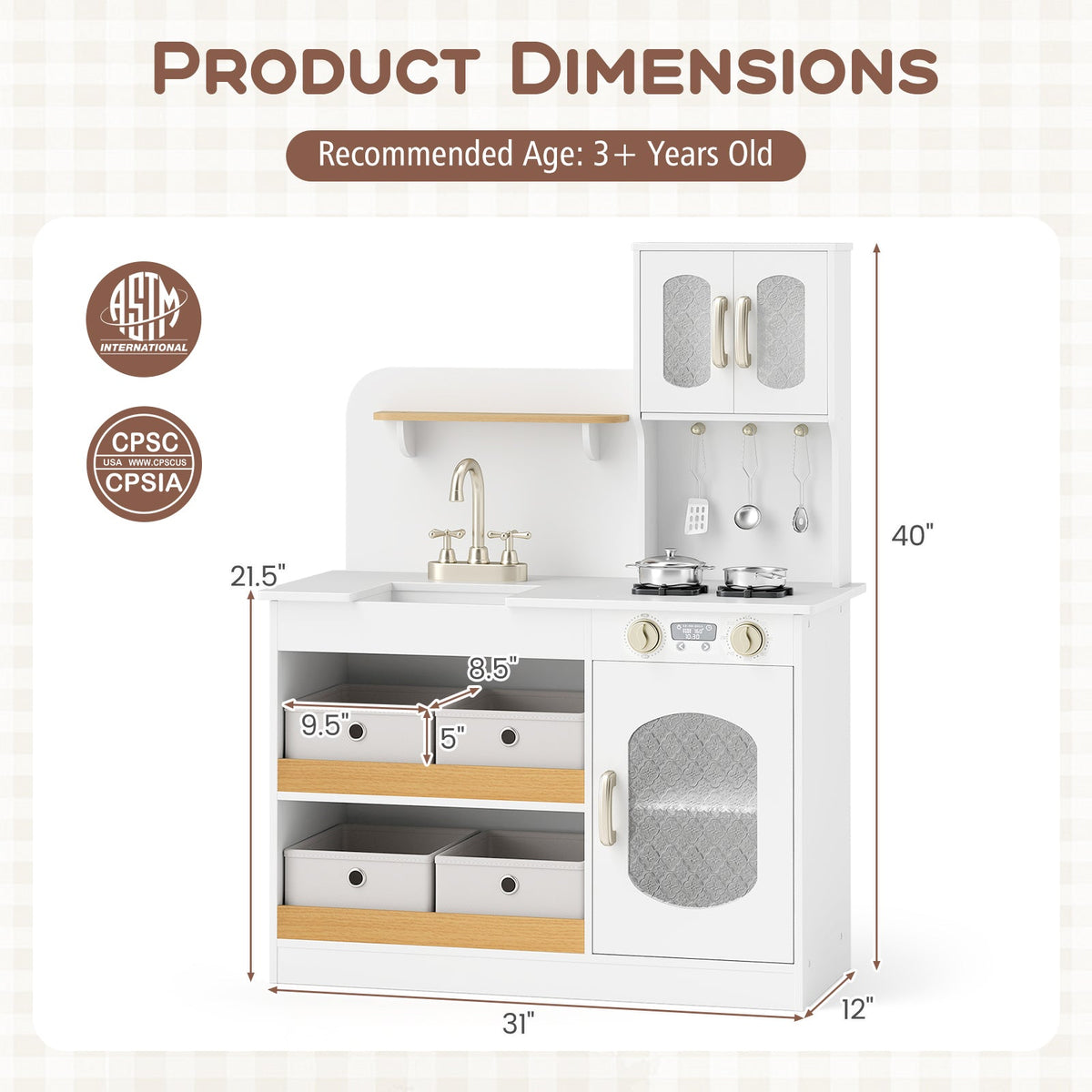 Wooden Play Kitchen
