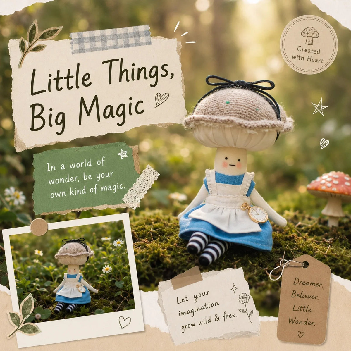 Mushroom Girl Craft Kit
