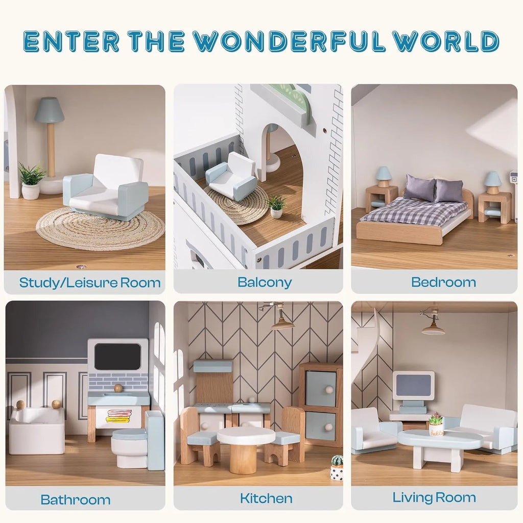 Nordic Wooden Dollhouse