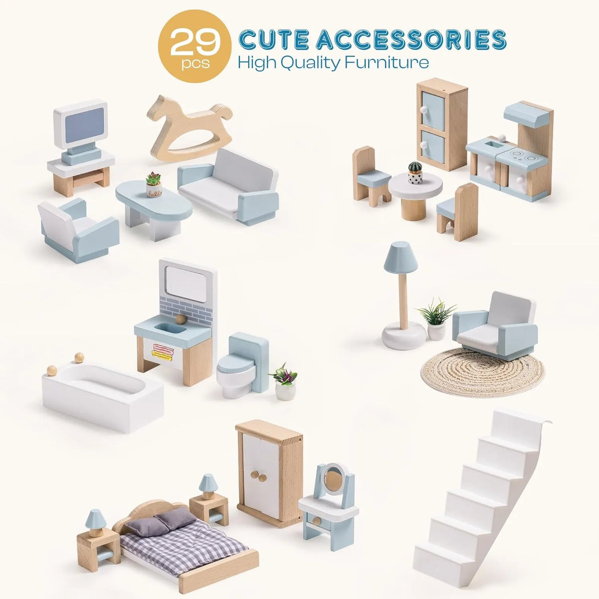 Nordic Wooden Dollhouse