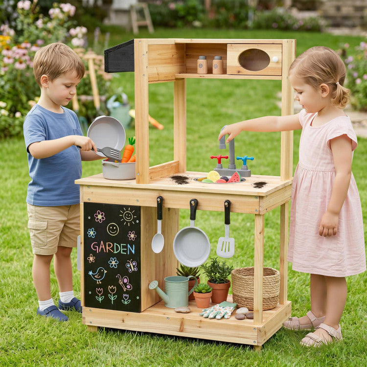 Chalkboard Mud Kitchen