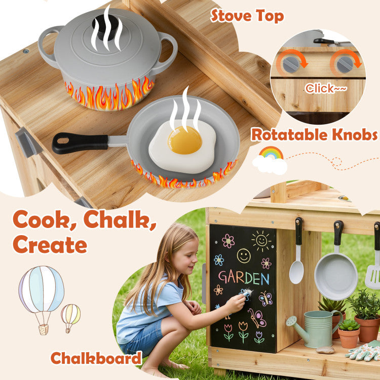 Chalkboard Mud Kitchen