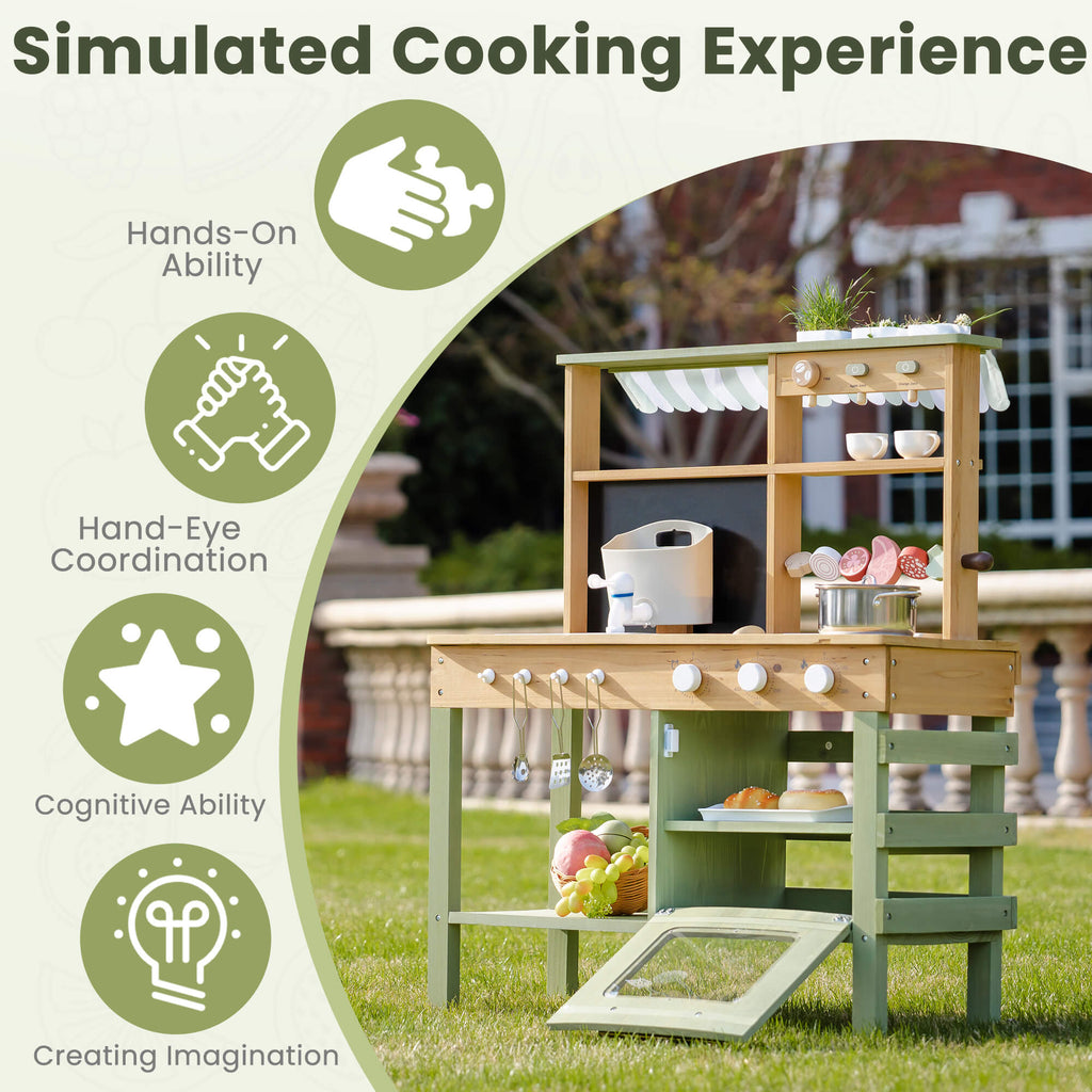 Outdoor BBQ Mud Kitchen