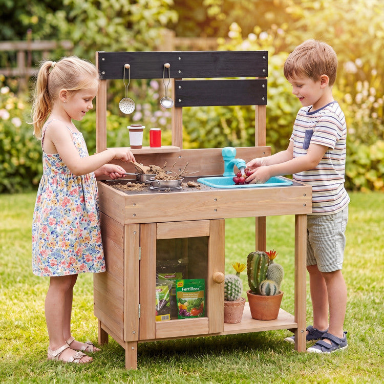 Outdoor Wooden Kitchen