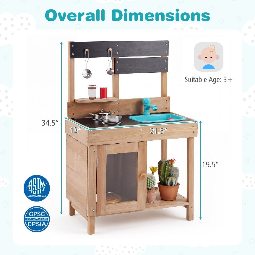 Outdoor Wooden Kitchen