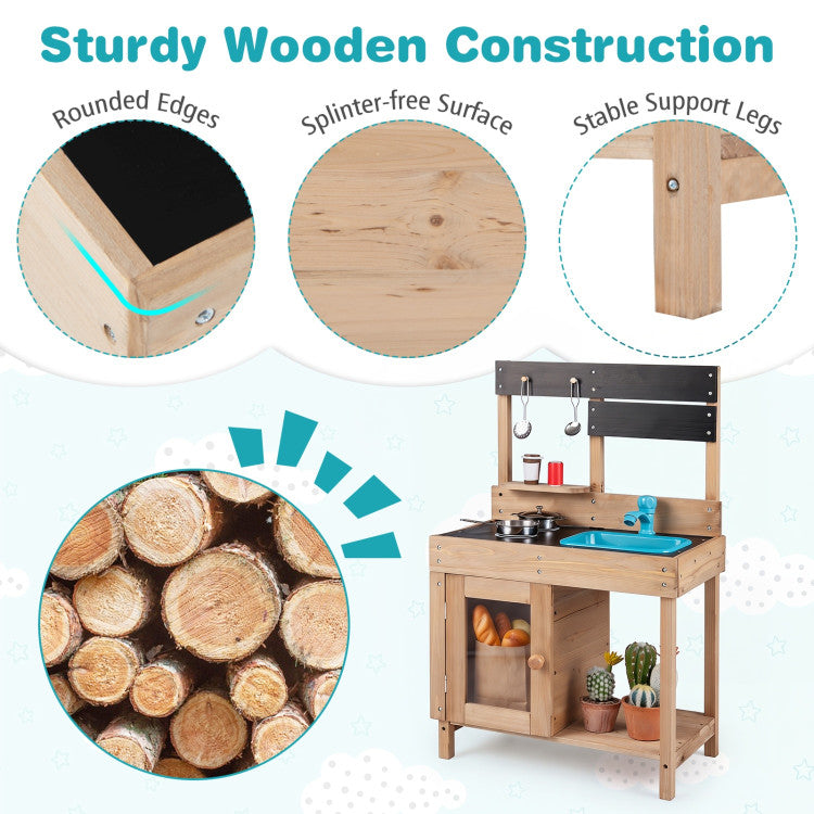 Outdoor Wooden Kitchen