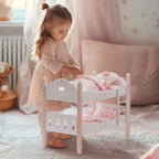 Pink Wooden Doll Crib