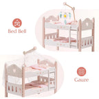 Pink Wooden Doll Crib