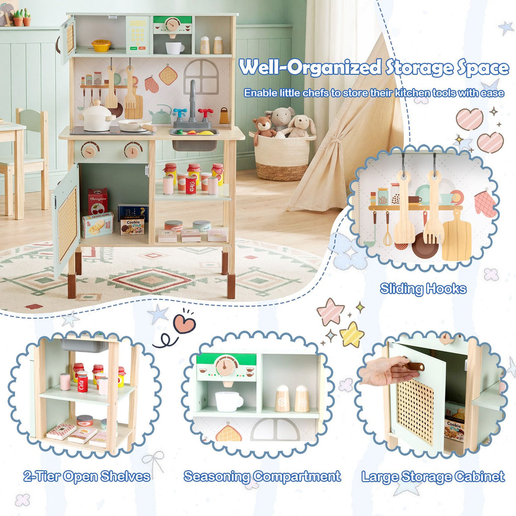 Rattan Play Kitchen