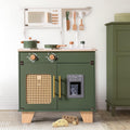 Green Wooden Play Kitchen