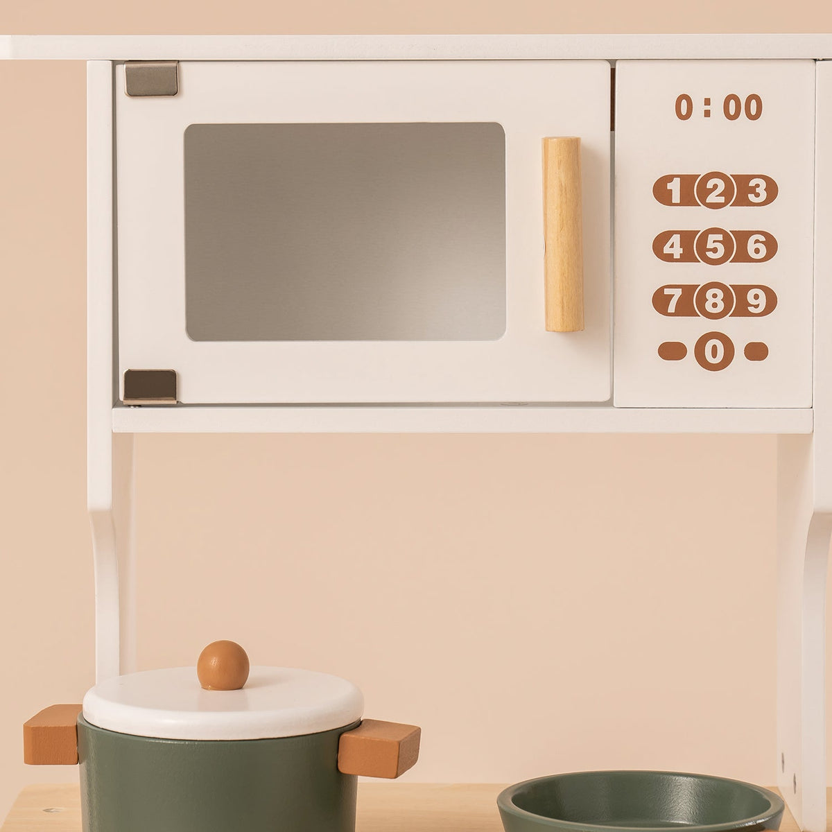 Green Wooden Play Kitchen