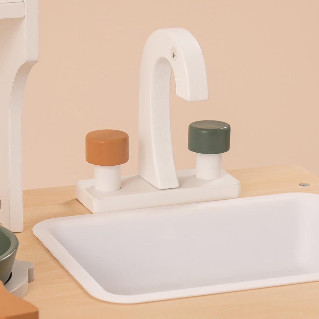 Green Wooden Play Kitchen