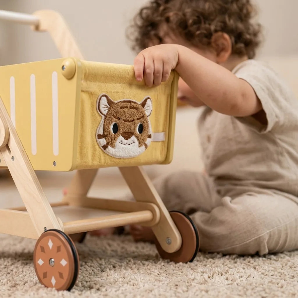 Wooden Push Cart