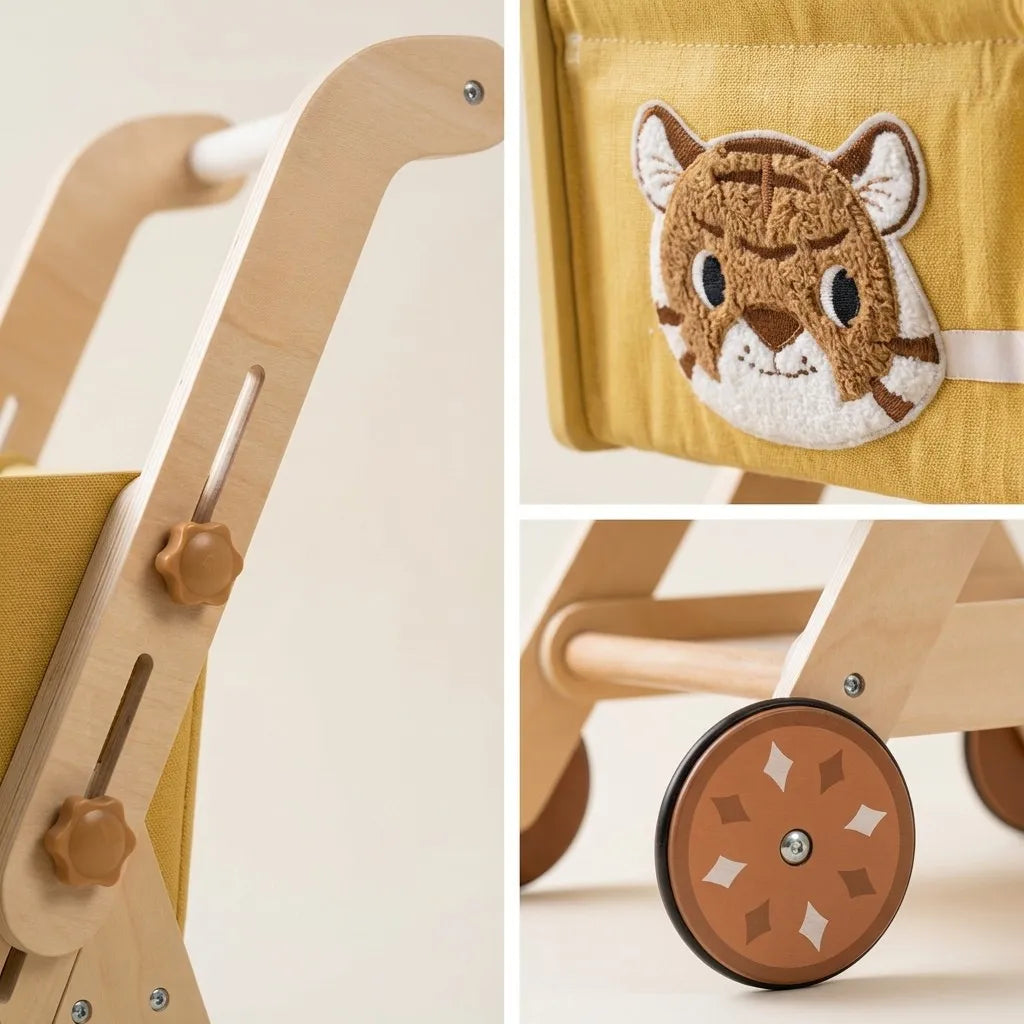 Wooden Push Cart
